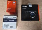 Sony Alpha A6500 + Sony FE 50mm F1.8 + Sigma 16mm F1.4, Ophalen of Verzenden, Zo goed als nieuw, Sony, Geen optische zoom