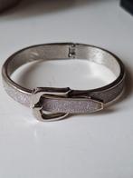 Zilverkleurige armband met gesp bling!, Ophalen of Verzenden, Zo goed als nieuw, Zilver, Staal