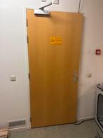 Houten deur met stalen kozijn, Doe-het-zelf en Verbouw, Deuren en Horren, Ophalen, 80 tot 100 cm, Binnendeur, Zo goed als nieuw