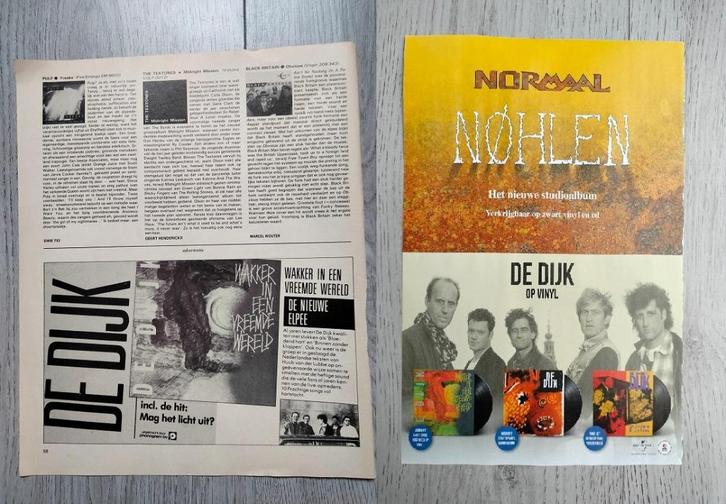 De Dijk advertenties | De Dijk op vinyl & Mag het licht uit, Verzamelen, Muziek, Artiesten en Beroemdheden, Nieuw, Boek, Tijdschrift of Artikel