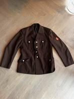 Vintage Rosenbauer jas met Waizenkirchen embleem, Ophalen of Verzenden, Gedragen, Overige maten, Bruin