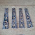 4x plastic mal mallen sterren kerstmis spatten tamponeren, Ophalen of Verzenden, Gebruikt