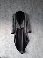 Zilverkleurige pandjesjas en hoed. 4 stuks., Kleding | Dames, Carnavalskleding en Feestkleding, Maat 38/40 (M), Carnaval, Ophalen of Verzenden