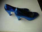 Manfield blauwe damesschoenen met hakje, maat 37, Ophalen, Blauw