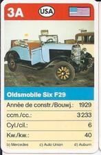 Kw4520 autokaartje 3a oldsmobile six f29, Ophalen of Verzenden, Zo goed als nieuw, Auto's