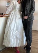 Trouwjurk en pak.., Ophalen, Gedragen, Wit, Trouwjurk