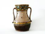 Antieke Zuid Europese vaas gedecoreerd met zwaluwen floraal, Antiek en Kunst, Ophalen of Verzenden