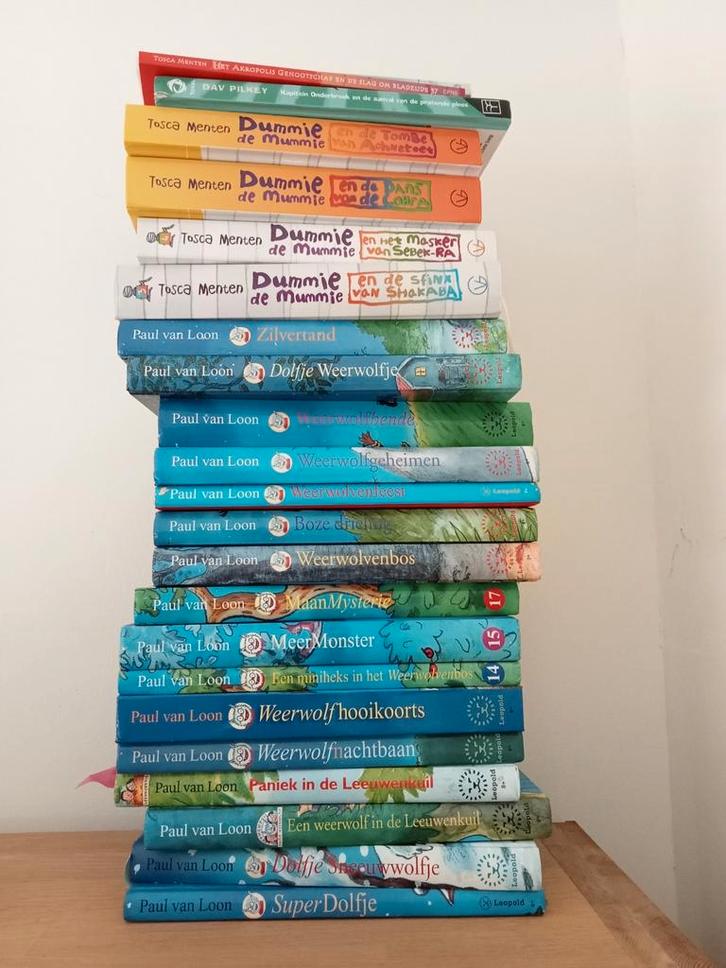 Dolfje Weerwolfje, Dummie de Mummie en 3 gratis boekjes, Boeken, Kinderboeken | Jeugd | onder 10 jaar, Zo goed als nieuw, Fictie algemeen