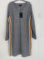 dames jurk-geblokt- maat M, Maat 38/40 (M), Zwart, Nieuw, Knielengte