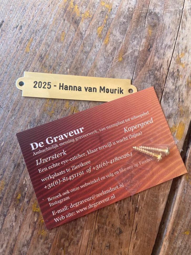 Booteigenaarplaat te KOOP, Watersport en Boten, Accessoires en Onderhoud, Nieuw, Ophalen of Verzenden