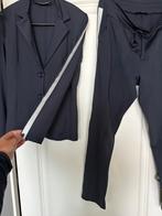Triple nine jasje en broek met witte bies , travelstof, Maat 38/40 (M), Triple Nine, Kostuum of Pak, Blauw