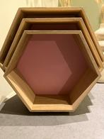 Houten decoratie hexagon, Ophalen, Zo goed als nieuw, Overige typen