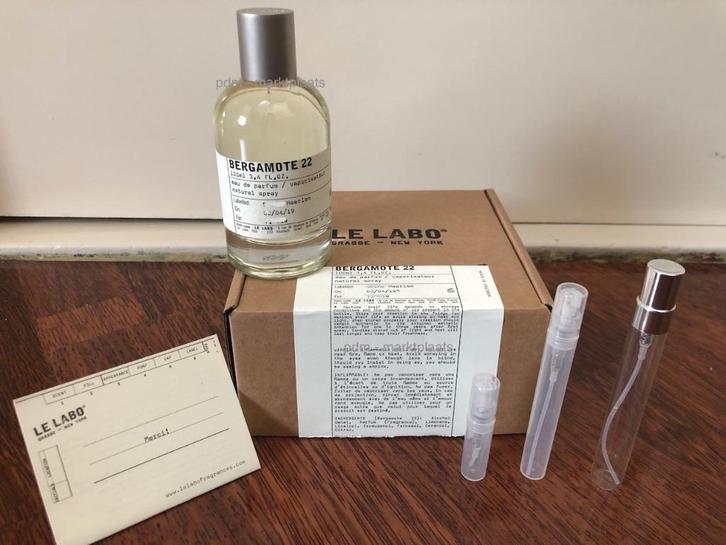 Le labo bergamote 22 - 2ml - 5ml - 10ml, Sieraden, Tassen en Uiterlijk, Uiterlijk | Parfum, Nieuw, Ophalen of Verzenden