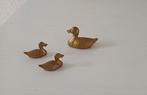 Koperen eendjes, set van 3 stuks., Ophalen of Verzenden, Koper