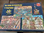 Jan van Haasteren puzzels 3-1000, Verzenden, 500 t/m 1500 stukjes, Zo goed als nieuw, Legpuzzel