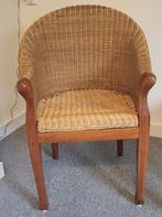 Rotan Stoel, Ophalen, Gebruikt, Bruin, Hout