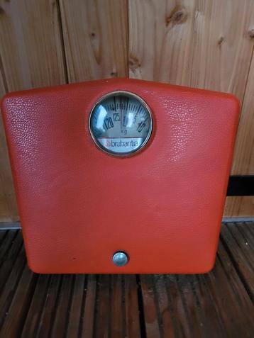 Vintage Brabantia Personenweegschaal - Oranje beschikbaar voor biedingen