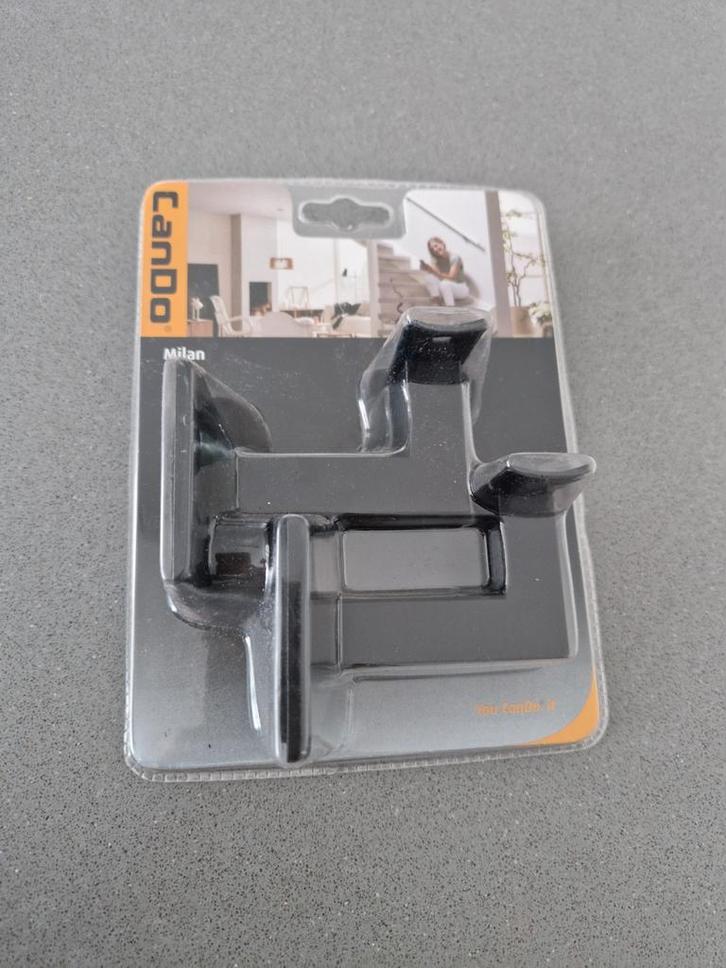 Cando trapleuninghouder Milan mat zwart, Doe-het-zelf en Verbouw, Hang- en Sluitwerk, Nieuw, Ophalen of Verzenden