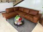 GRATIS LEVERING Hoekbank Cognac 275x215 GEREINIGD, Huis en Inrichting, Banken | Bankstellen, 250 tot 300 cm, Stof, Hoekbank, Ophalen of Verzenden