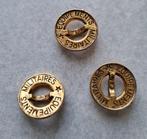 3 Oude militaire knopen, Hobby en Vrije tijd, Ophalen of Verzenden, Gebruikt, Knoop of Knopen