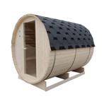 SAUNA BARREL JOLASTY XL 6 PERSOONS EXTRA OPTIE HOUTKACHEL, Sport en Fitness, Sauna, Ophalen of Verzenden, Nieuw, Infrarood, Complete sauna