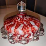 Antieke bonbonnière glas pot met deksel handgemaakt, Antiek en Kunst, Ophalen