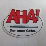 Oude sticker.   AHA!!!!.  Der neue Geha.        Pennen., Ophalen of Verzenden, Zo goed als nieuw