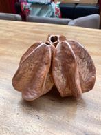 Apart Vaasje,glanzend zalmkleurig,drie in een,, Ophalen of Verzenden, Zo goed als nieuw, Glas, Minder dan 50 cm