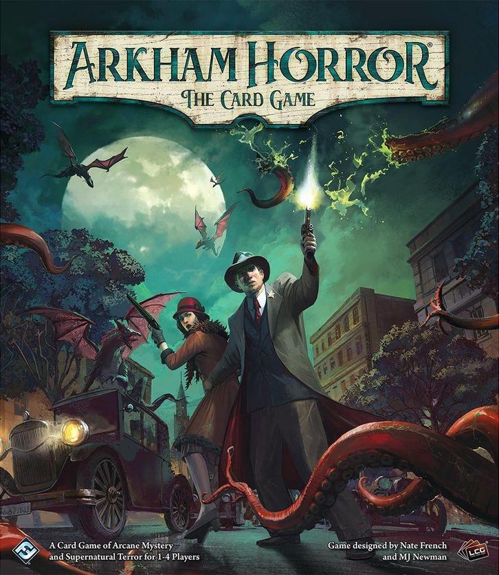 Arkham Horror the card game met veel uitbreidingen, Hobby en Vrije tijd, Gezelschapsspellen | Kaartspellen, Gebruikt, Een of twee spelers