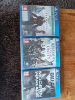 3 PS4 spellen te koop - AC Unity, AC Valhalla, CoD MW, Spelcomputers en Games, Games | Sony PlayStation 4, Ophalen of Verzenden