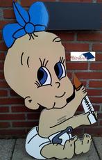 geboortebord baby jongen met fles blikvanger bensan enter, Hobby en Vrije tijd, Feestartikelen | Verhuur, Ophalen, Zo goed als nieuw