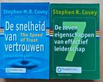 Stephen Covey - 2 Boeken: Vertrouwen & Leiderschap, Ophalen of Verzenden, Gelezen, Stephen R. Covey