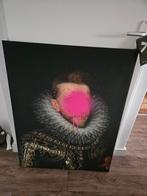 Muso doek schilderij Willem van Oranje graffiti 75 x 100 cm, Ophalen of Verzenden