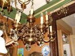 Kroonluchter bronskleurig 12 lichtpunten, Overige materialen, Gebruikt, N.v.t., N.v.t.