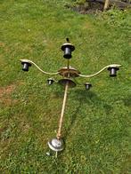 Antieke plaffoniëre uit jaren '30 met bijbehordende kapjes, Antiek en Kunst, Antiek | Kandelaars, Ophalen of Verzenden