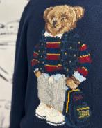 Ralph Lauren navy trui met beer maat 12 (249 euro), Kinderen en Baby's, Verzenden, Trui of Vest, Zo goed als nieuw, Ralph Lauren