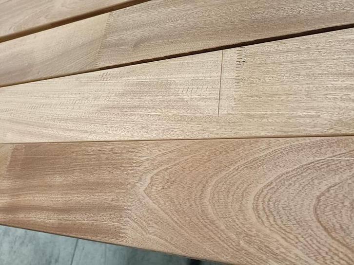 Hardhouten planken 28 x 110, gevingerlast en grof geschaafd, Doe-het-zelf en Verbouw, Hout en Planken, Nieuw, Plank, Overige houtsoorten