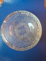 Design Glazen asbak met structuur brutalist, Antiek en Kunst, Ophalen of Verzenden