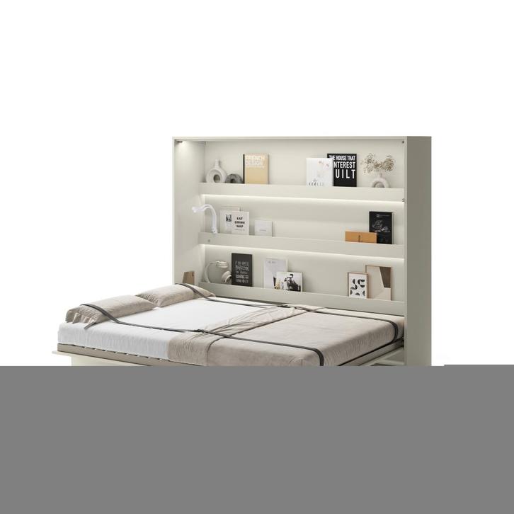 Concept opklapbed horizontaal - 160x200 - Cashmere, Huis en Inrichting, Slaapkamer | Bedden
