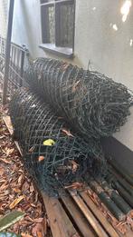 30 a 35 meter aan hekwerk, gaas incl looppoort, Tuin en Terras, Tuinhekken en Hekwerk, Ophalen, Gebruikt, IJzer, Gaashekwerk