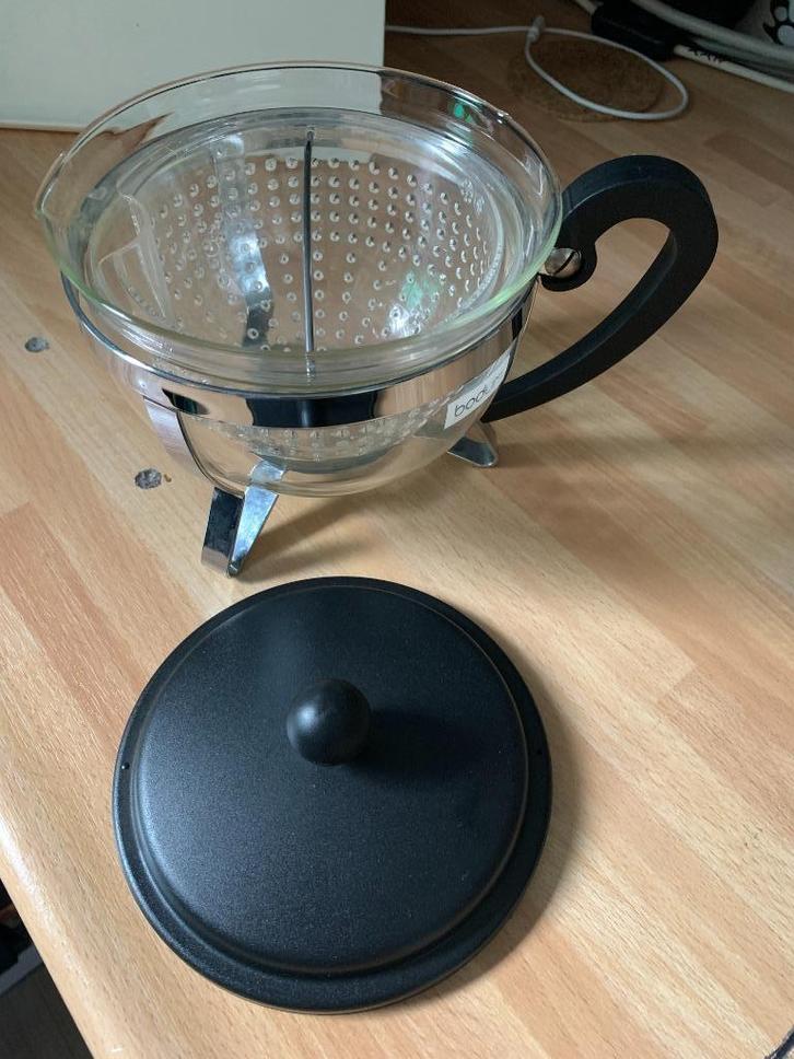Glazen Theepot + Deksel, Huis en Inrichting, Keuken | Servies, Gebruikt, Overige typen, Overige stijlen, Glas, Ophalen