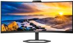 Philips 34E1C5600HE/00 100hz webcam monitor 34" curved, Philips, DisplayPort, Ophalen of Verzenden, Zo goed als nieuw