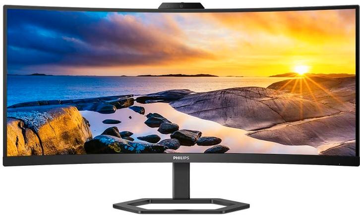 Philips 34E1C5600HE/00 100hz webcam monitor 34" curved, Computers en Software, Monitoren, Zo goed als nieuw, 61 t/m 100 Hz, DisplayPort