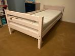 Flexa bed whitewash 200 x 90 cm, Ophalen, 85 tot 100 cm, Zo goed als nieuw, Lattenbodem