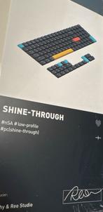 Nuphy nSA Low Profile Shine-Through Keycaps - Zwart, Computers en Software, Toetsenborden, Ophalen of Verzenden, Qwerty, Nieuw