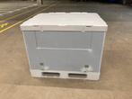 kunststof palletbox inklapbare opzetrand grijs met deksel, Doe-het-zelf en Verbouw, Kratten en Dozen, 60 cm of meer, Opvouwbaar