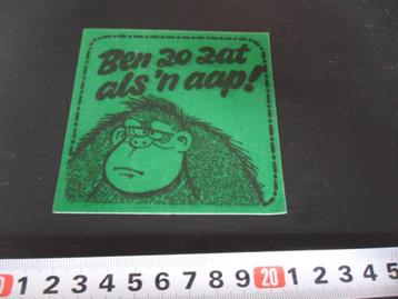 sticker Carnaval vilt  Ben zo zat als 'n aap !  beschikbaar voor biedingen