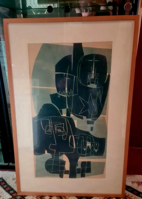 Werk van de bekende Groninger schilder Jo van Dijk, Antiek en Kunst, Kunst | Litho's en Zeefdrukken, Ophalen