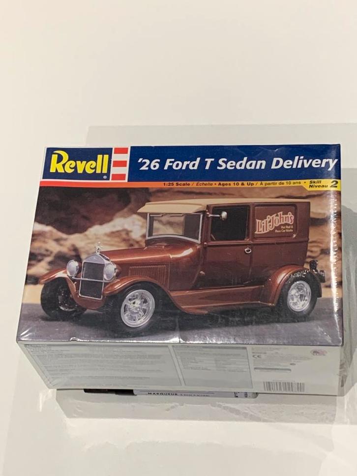 1:25 Revell ‘26 Ford T sedan delivery modelbouw auto, Hobby en Vrije tijd, Modelbouw | Auto's en Voertuigen, Nieuw, Auto, Groter dan 1:32