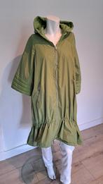 Groene regenjas met capuchon en aparte mouwen, Verzenden, Nieuw, Maat 42/44 (L), Groen